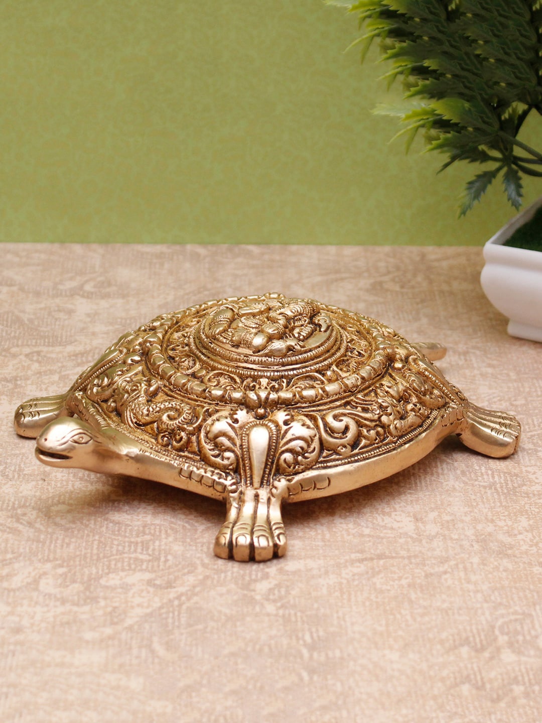 

StatueStudio Gold Tortoise Idol Showpieces