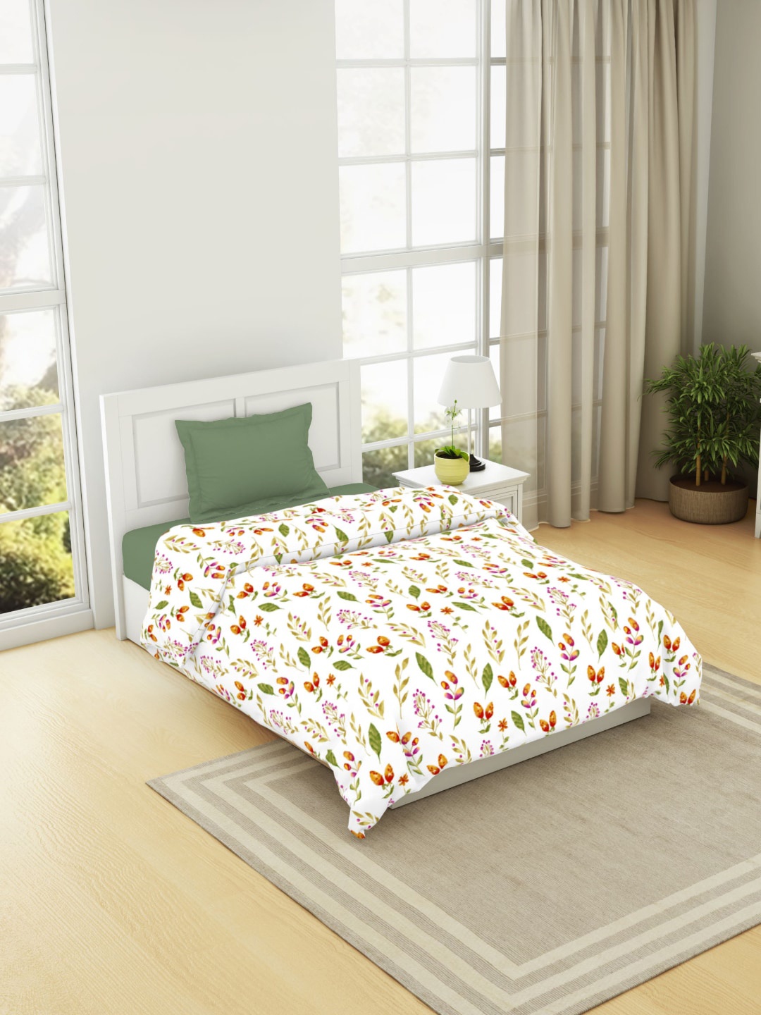 

Welspun Unisex Green Blankets Quilts and Dohars