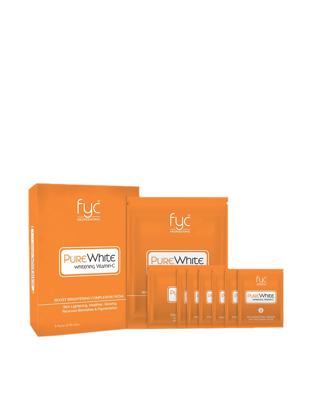 

FYC Professtional Pure White Whitening Vitamin C Facial Kit - 95 g, Orange