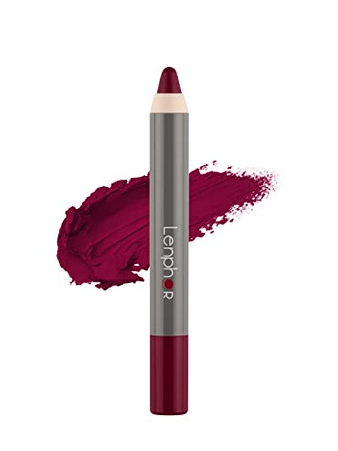 

Lenphor Long Lasting Matt Show-Off 2 in 1 Crayon Lip Pencil 2.8 g - Aggie Maroon 003, Burgundy