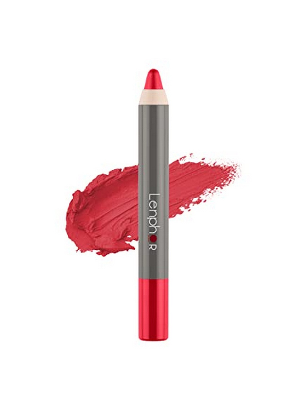 

Lenphor Long Lasting Matt Show-Off 2 in 1 Crayon Lip Pencil 2.8 g - Smashy Pink 001, Red