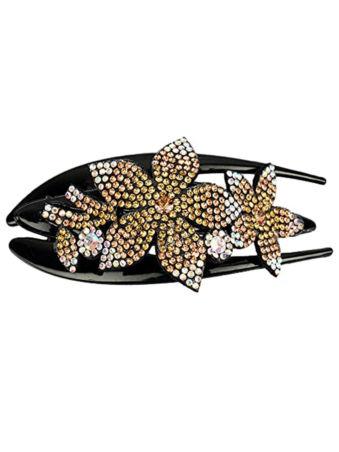 

MIZORRI Women Yellow & Black Claw Clip