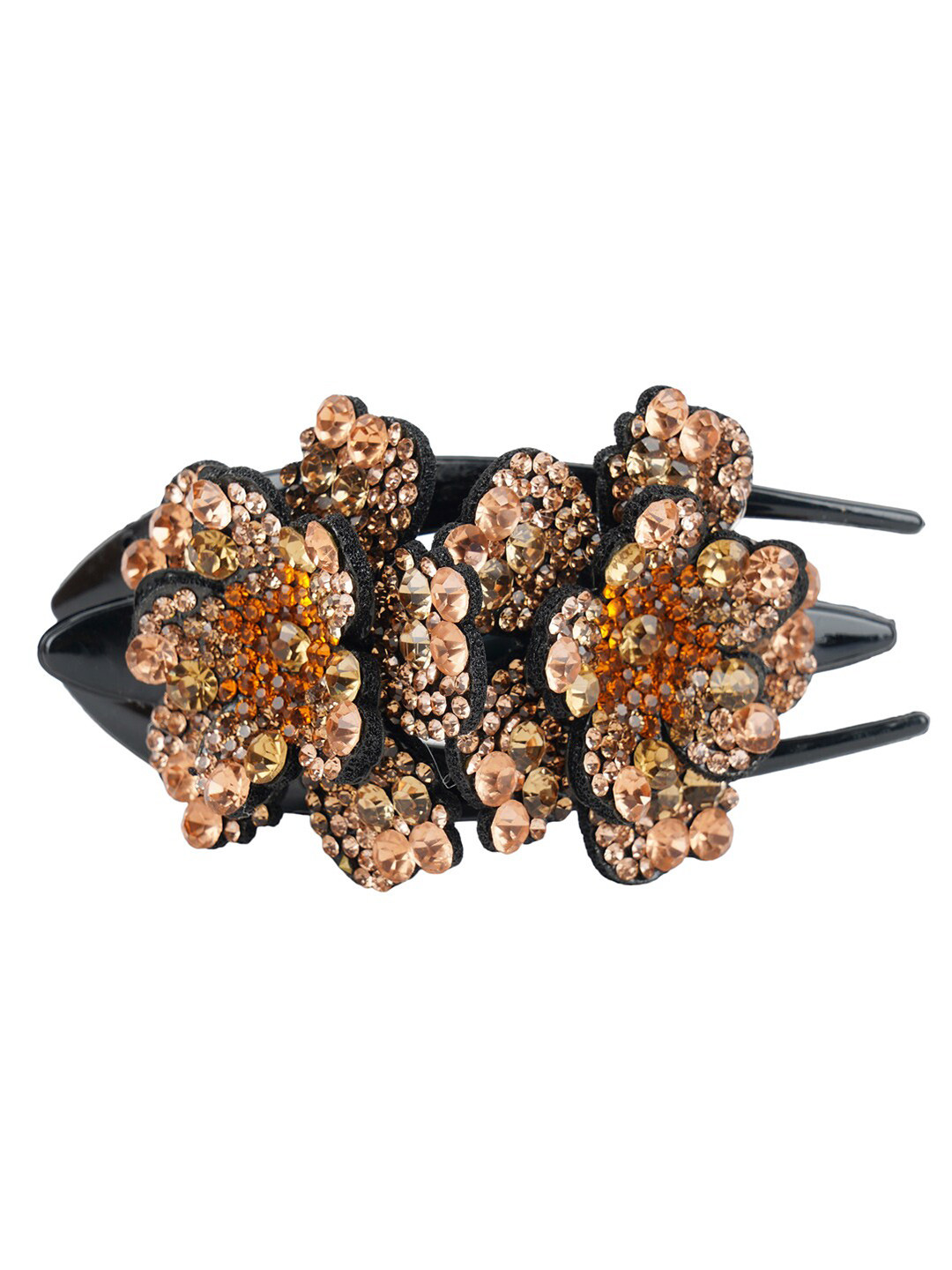 

MIZORRI Women Gold-Toned & Black Claw Clip