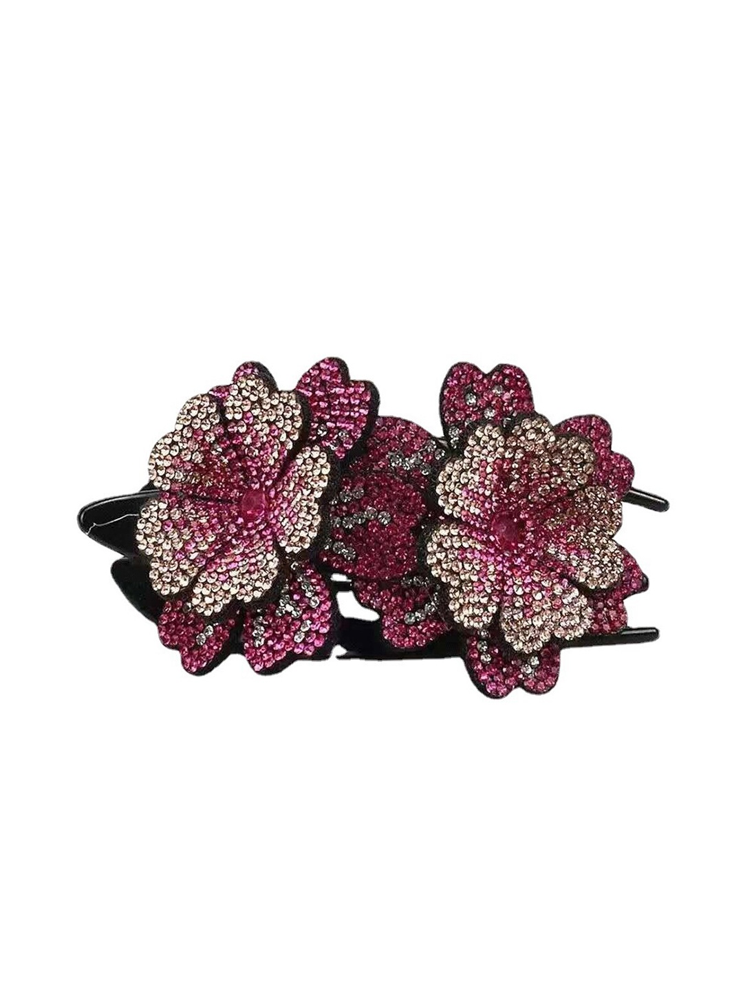 

MIZORRI Women Pink & Silver-Toned Claw Clip