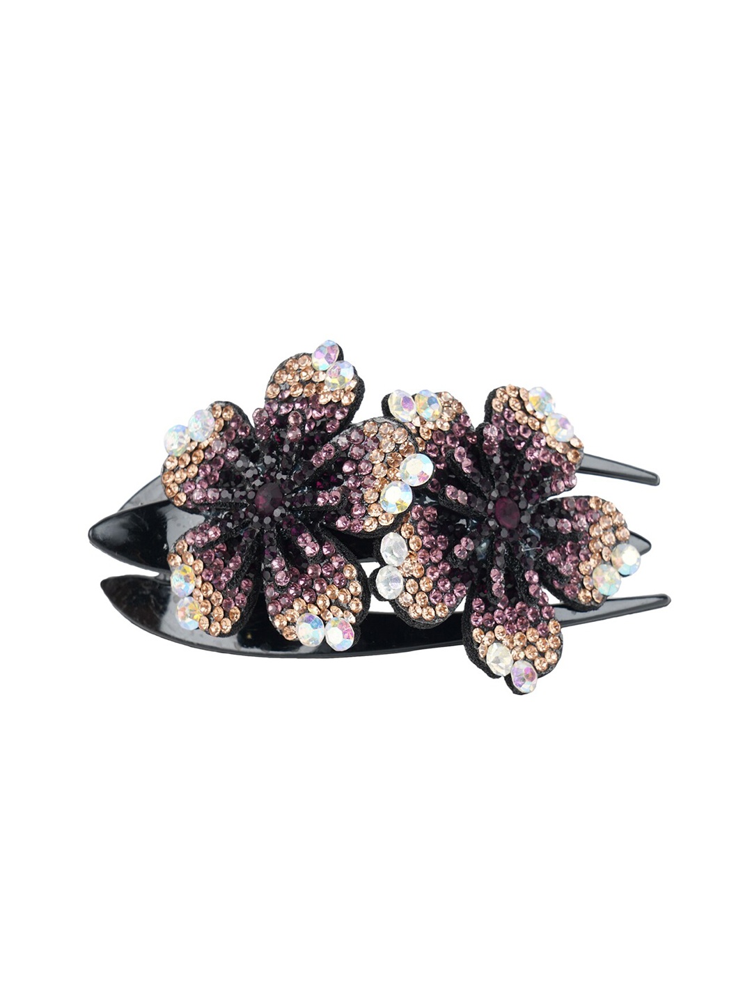 

MIZORRI Women Brown & Black Claw Clip