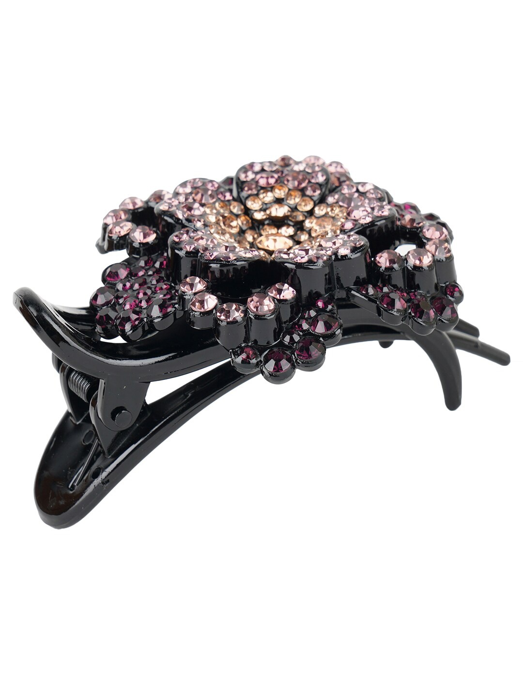 

MIZORRI Women Purple & Beige Embellished Claw Clip