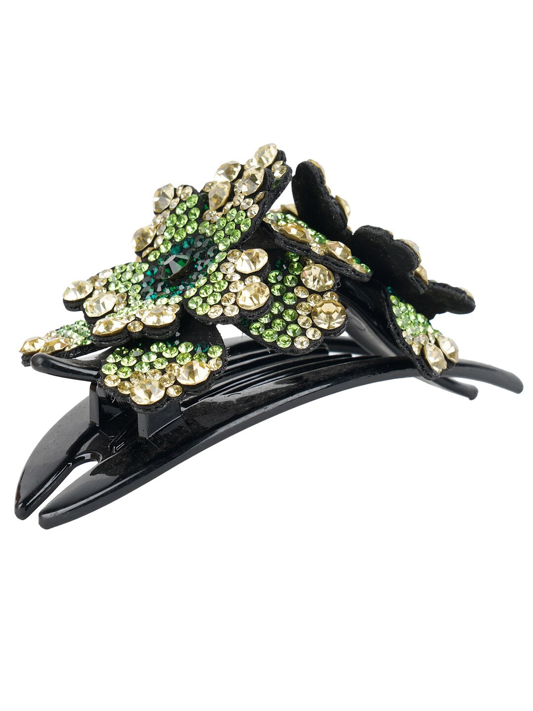 

MIZORRI Women Green & Black Claw Clip