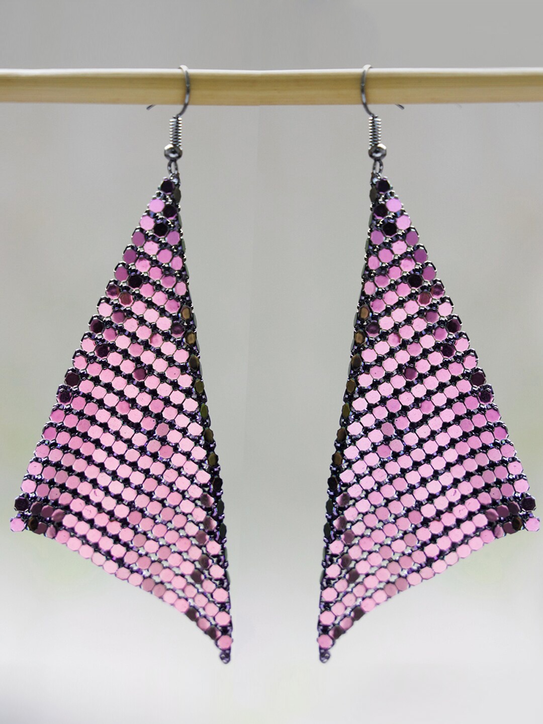 

MIZORRI Purple Contemporary Drop Earrings