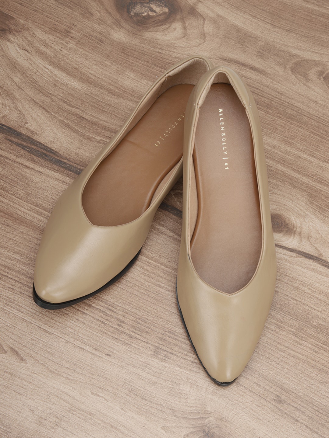 

Allen Solly Woman Women Brown Printed Ballerinas Flats