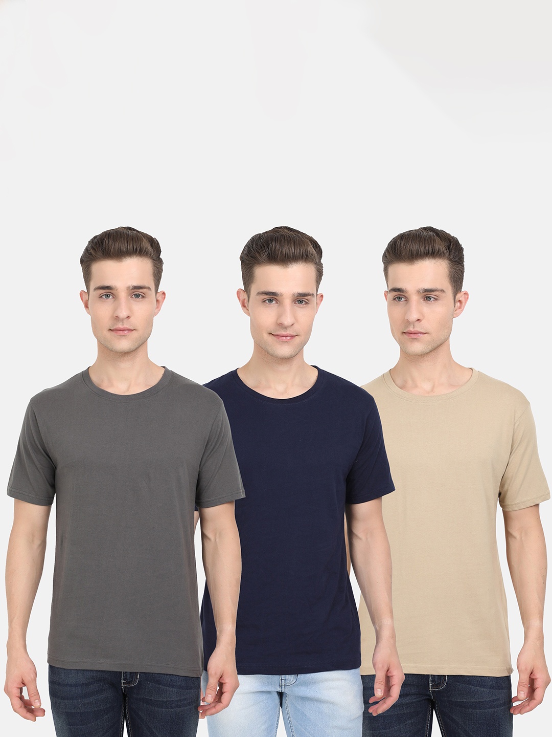 

Fleximaa Men Multicoloured 3 T-shirt, Multi