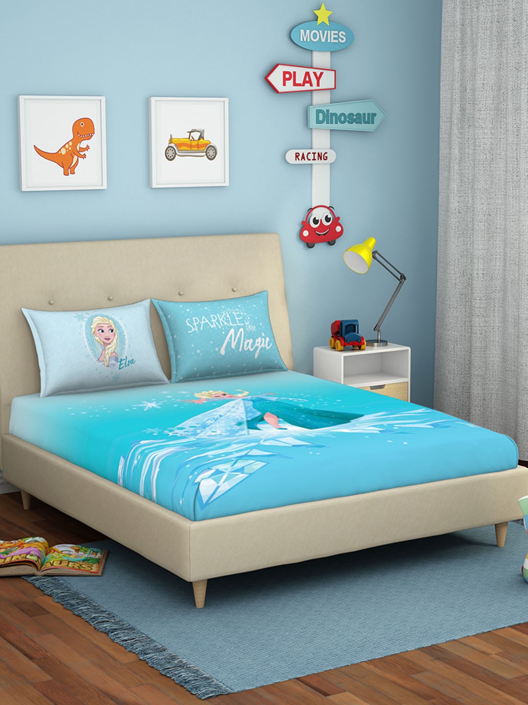 

SPACES Unisex Kids Blue Bedsheets