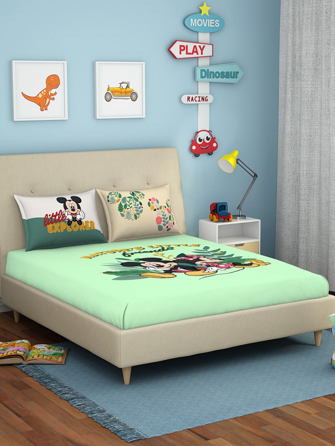 

SPACES Unisex Kids Green Bedsheets