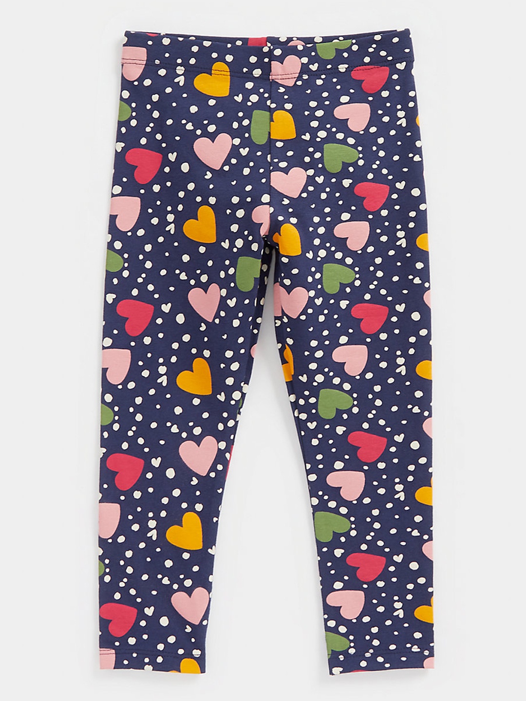 

mothercare Girls Navy Blue Printed Ankle-Length Leggings