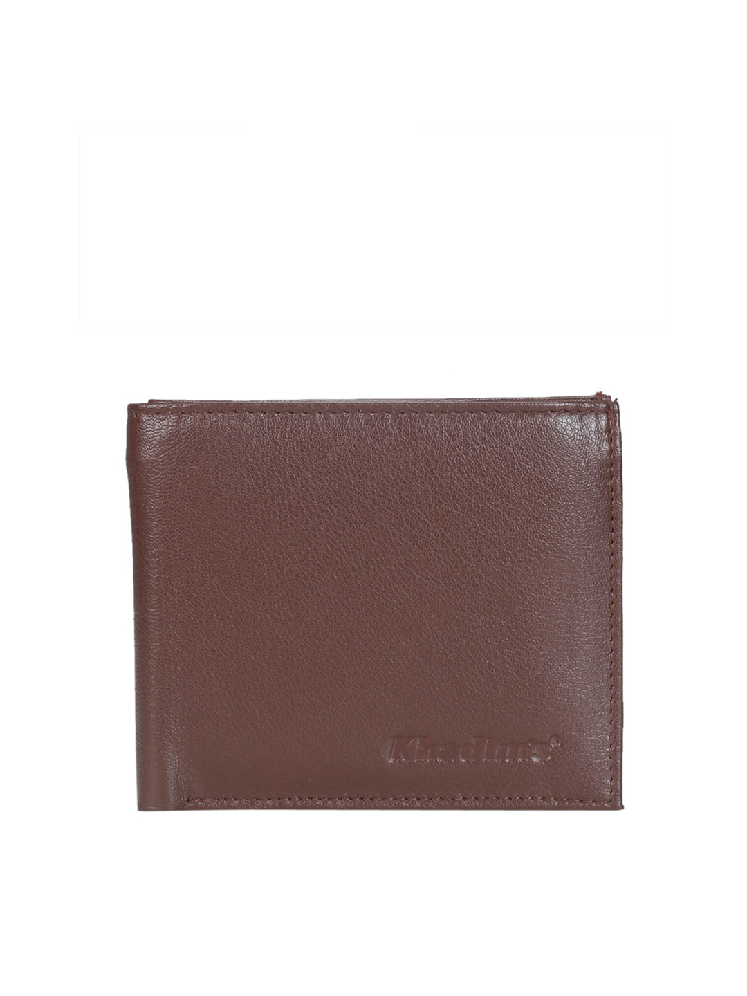 

Khadims Men Brown Applique Leather Card Holder