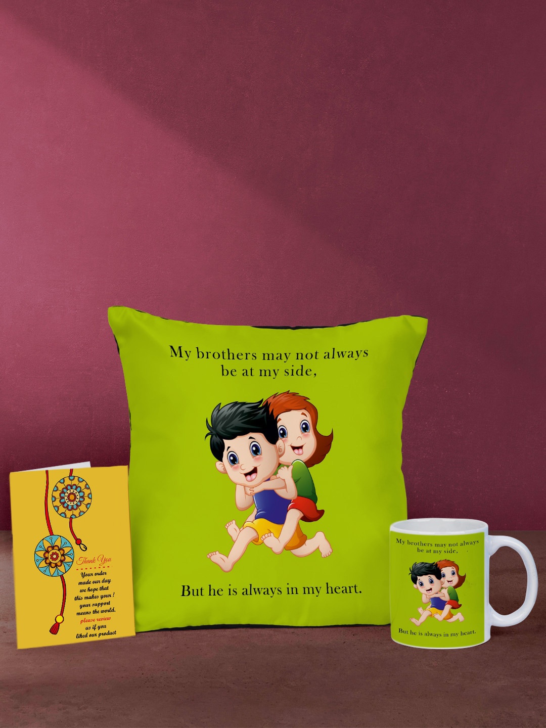 

Crazy Corner Green & Black Printed Rakhi Home Gift Sets