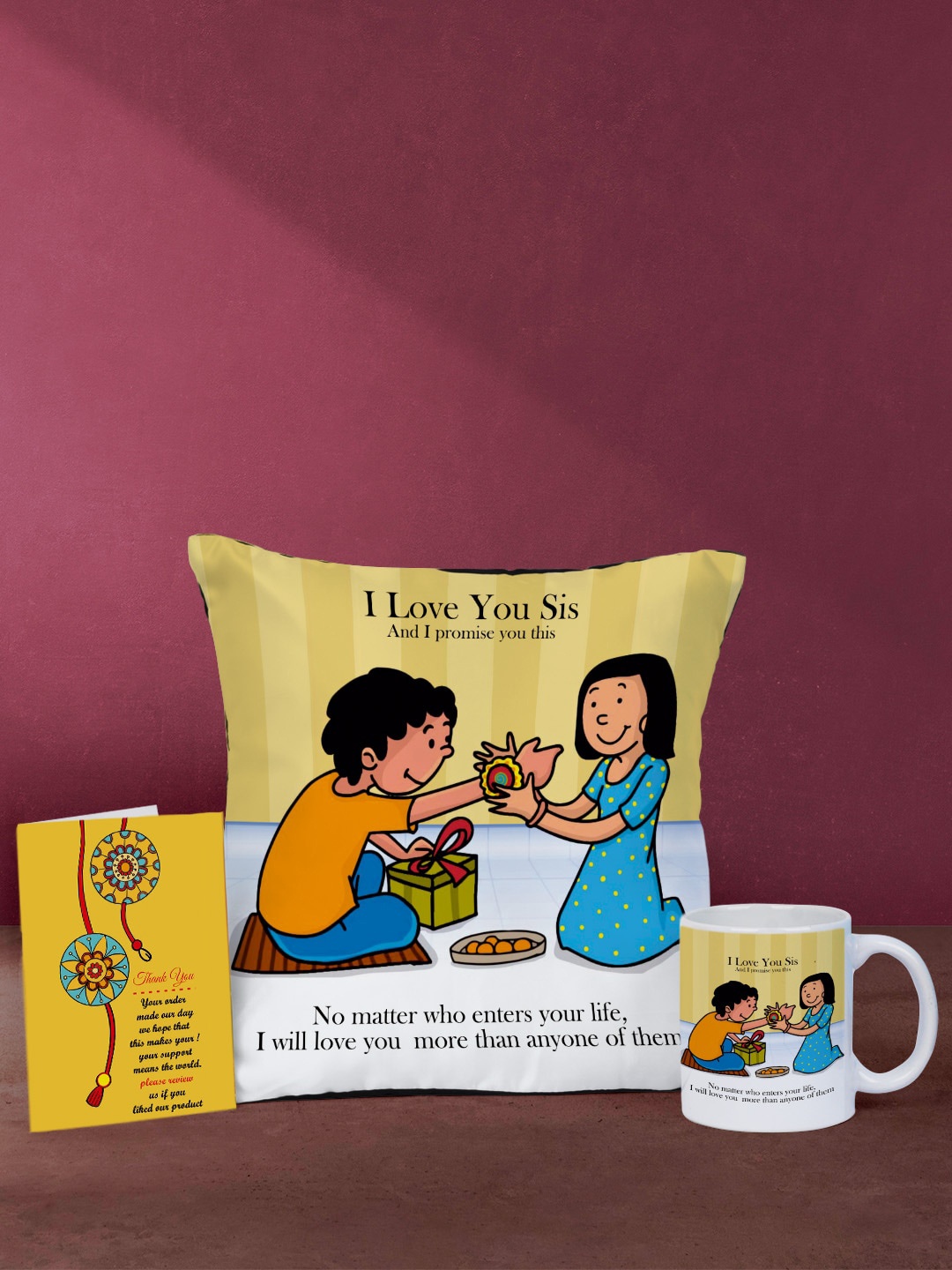 

Crazy Corner Yellow & White Rakhi Home Gift Sets