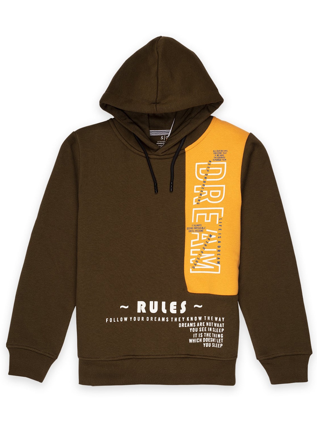 

Status Quo Boys Olive Green Printed Sweatshirt