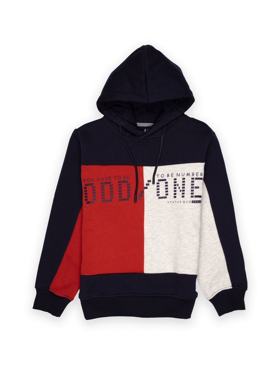 

Status Quo Boys Navy Blue Colourblocked Sweatshirt
