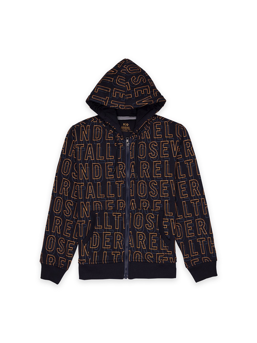

Status Quo Boys Navy Blue Printed Sweatshirt