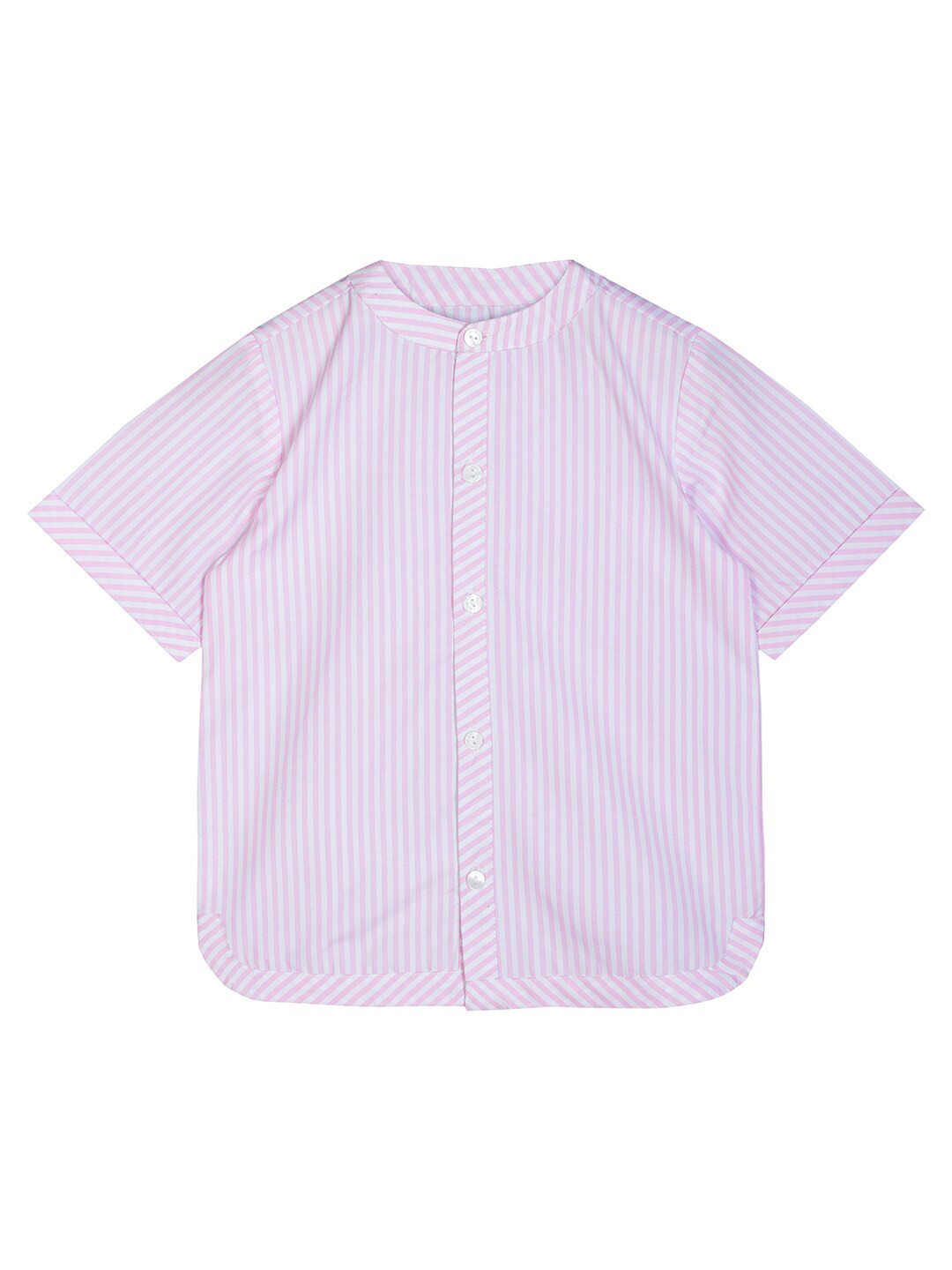 

Budding Bees Boys Pink Comfort Striped Casual Shirt