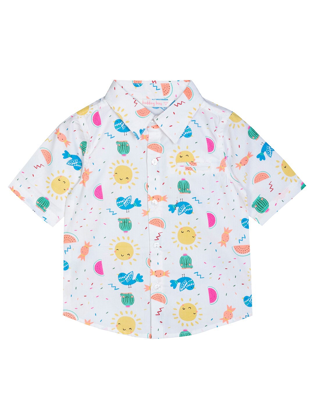 

Budding Bees Boys Multicoloured Comfort Printed Casual Shirt, Multi