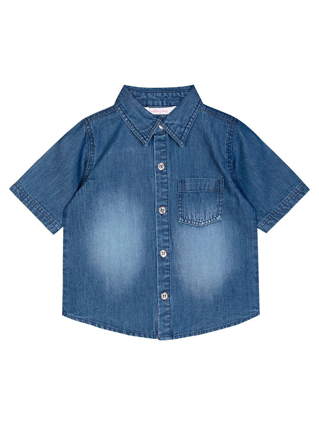 

Budding Bees Boys Blue Comfort Faded Casual Shirt