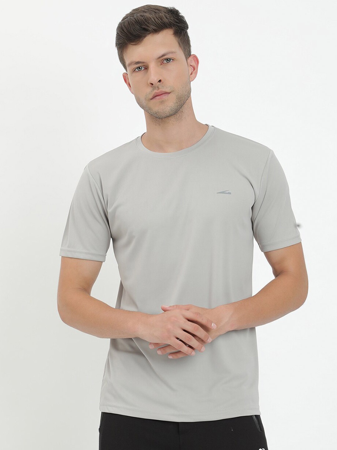 

V2 Value & Variety Men Grey & lilac marble T-shirt