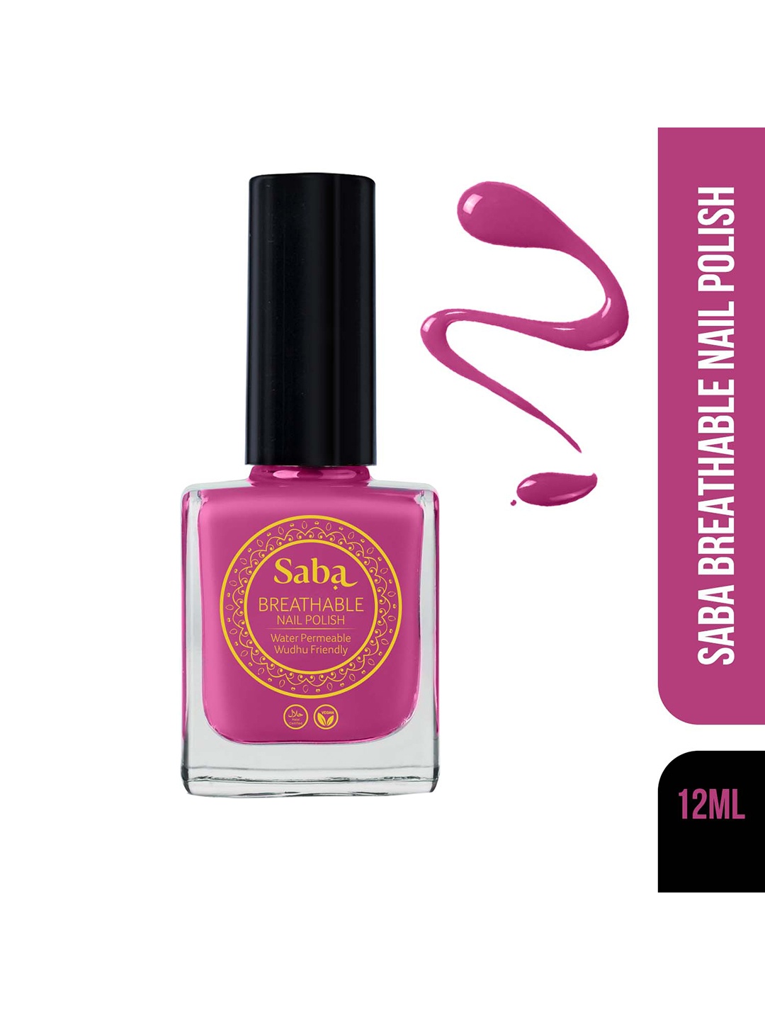 

Saba Breathable Nail Paint-Mulberry Pink 12ml