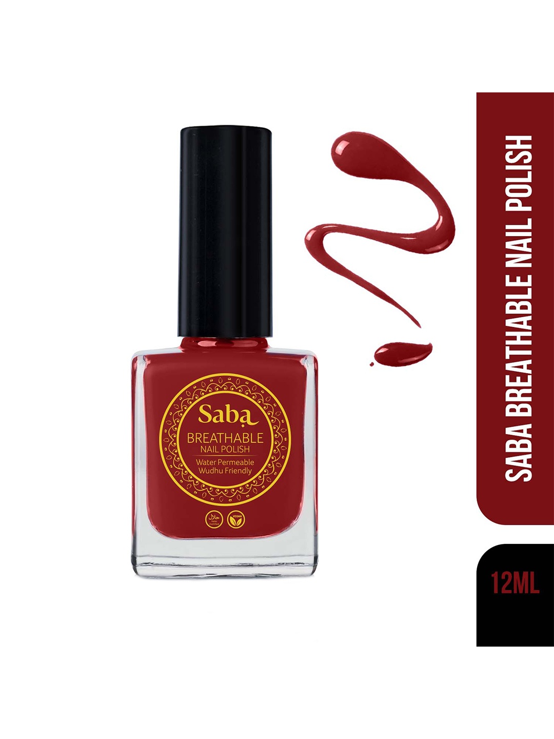 

Saba Breathable Nail Paint - Rouge Red 12 ml