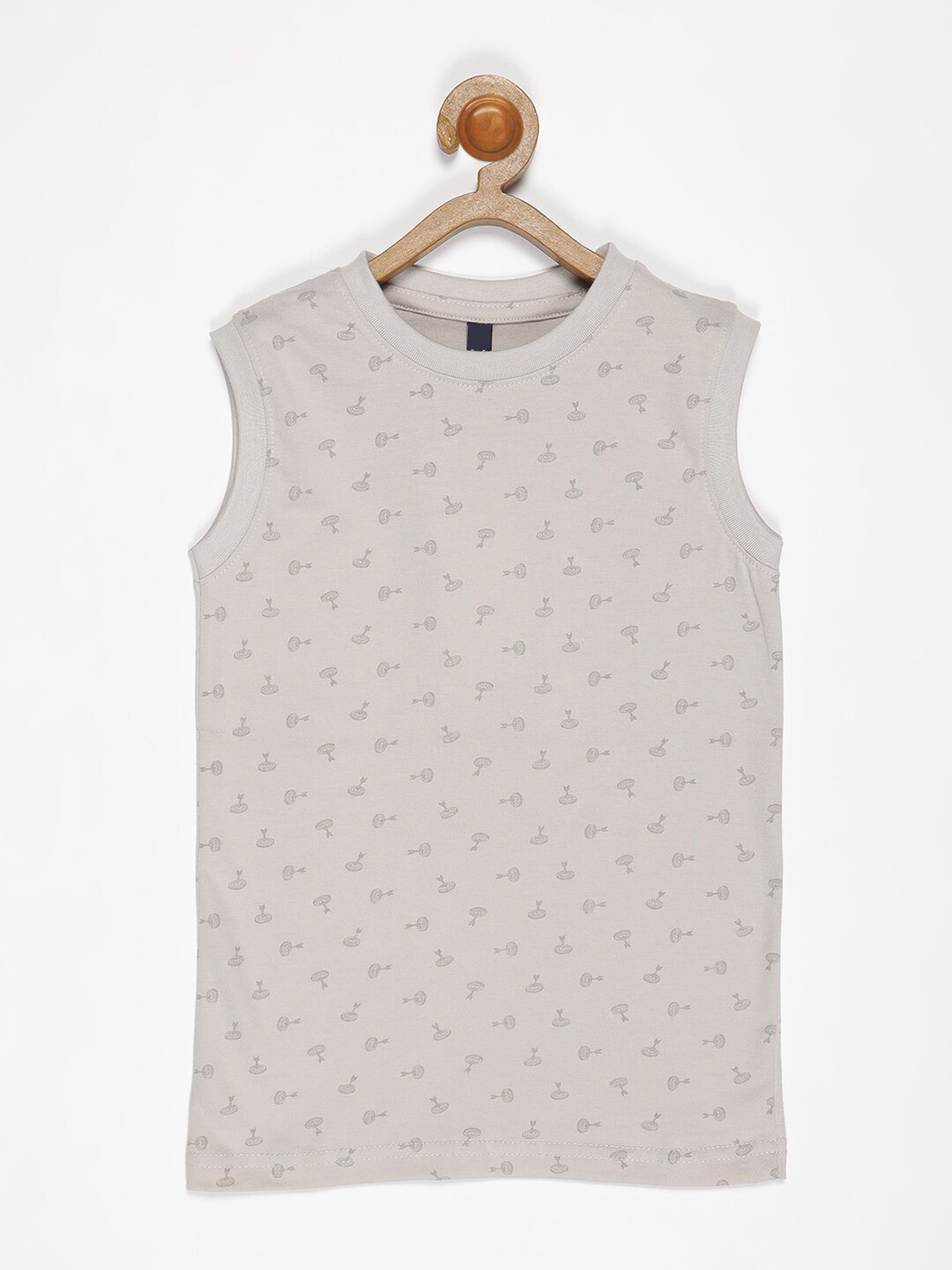 

V2 Value & Variety Boys Grey Printed Applique T-shirt