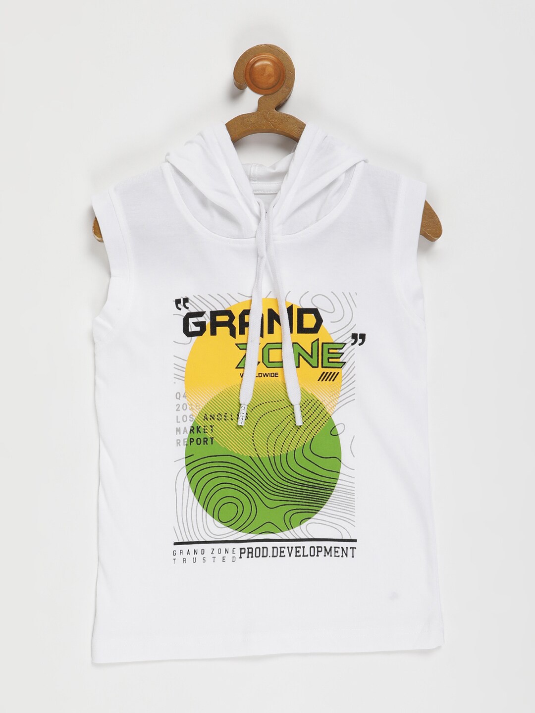 

V2 Value & Variety Boys White Printed V-Neck T-shirt
