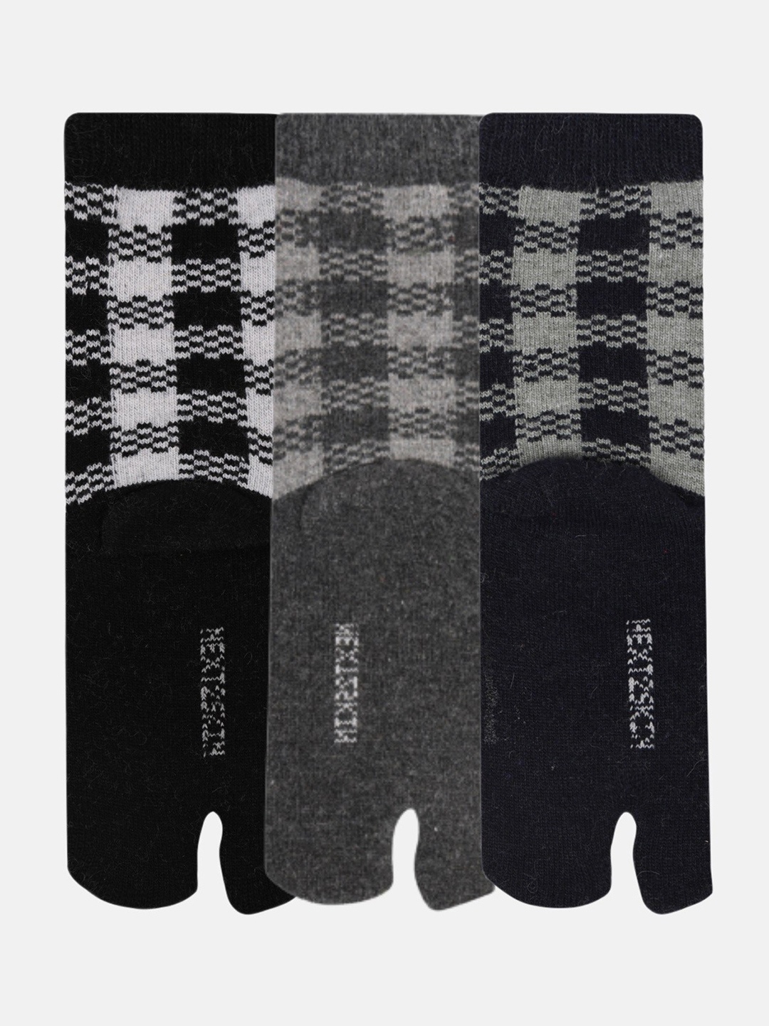 

N2S NEXT2SKIN Women Pack of 3 Above-Ankle Length Thumb Socks, Black