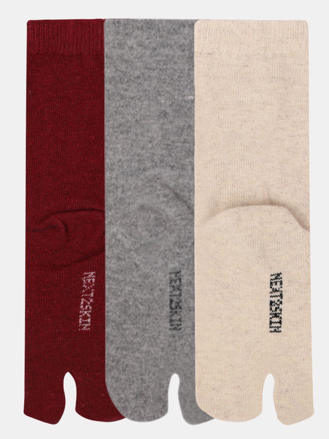 

N2S NEXT2SKIN Women Pack Of 3 Assorted Ankle Length Thumb Socks