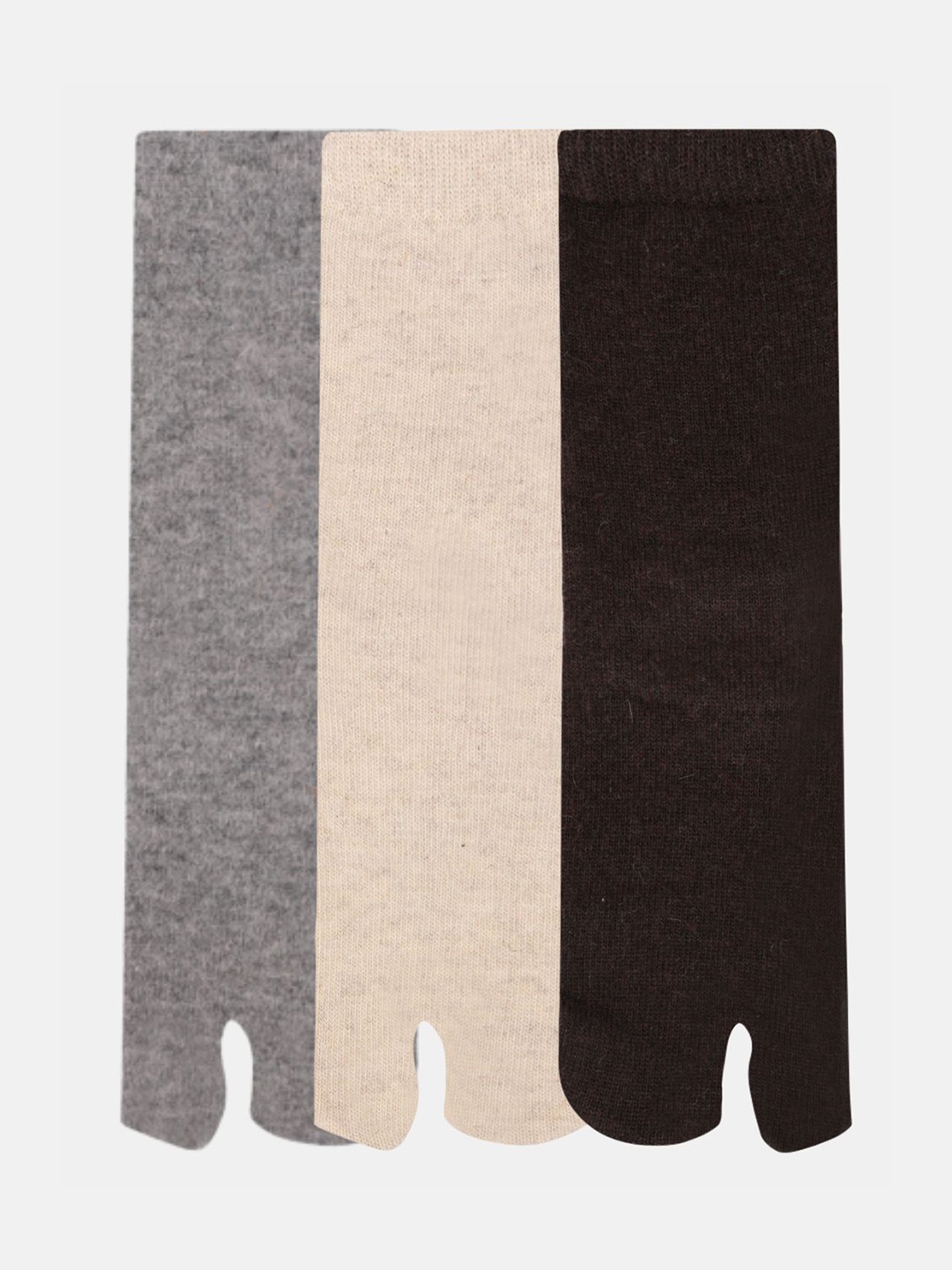 

N2S NEXT2SKIN Women Pack of 3 Patterned Thumb Socks, Peach