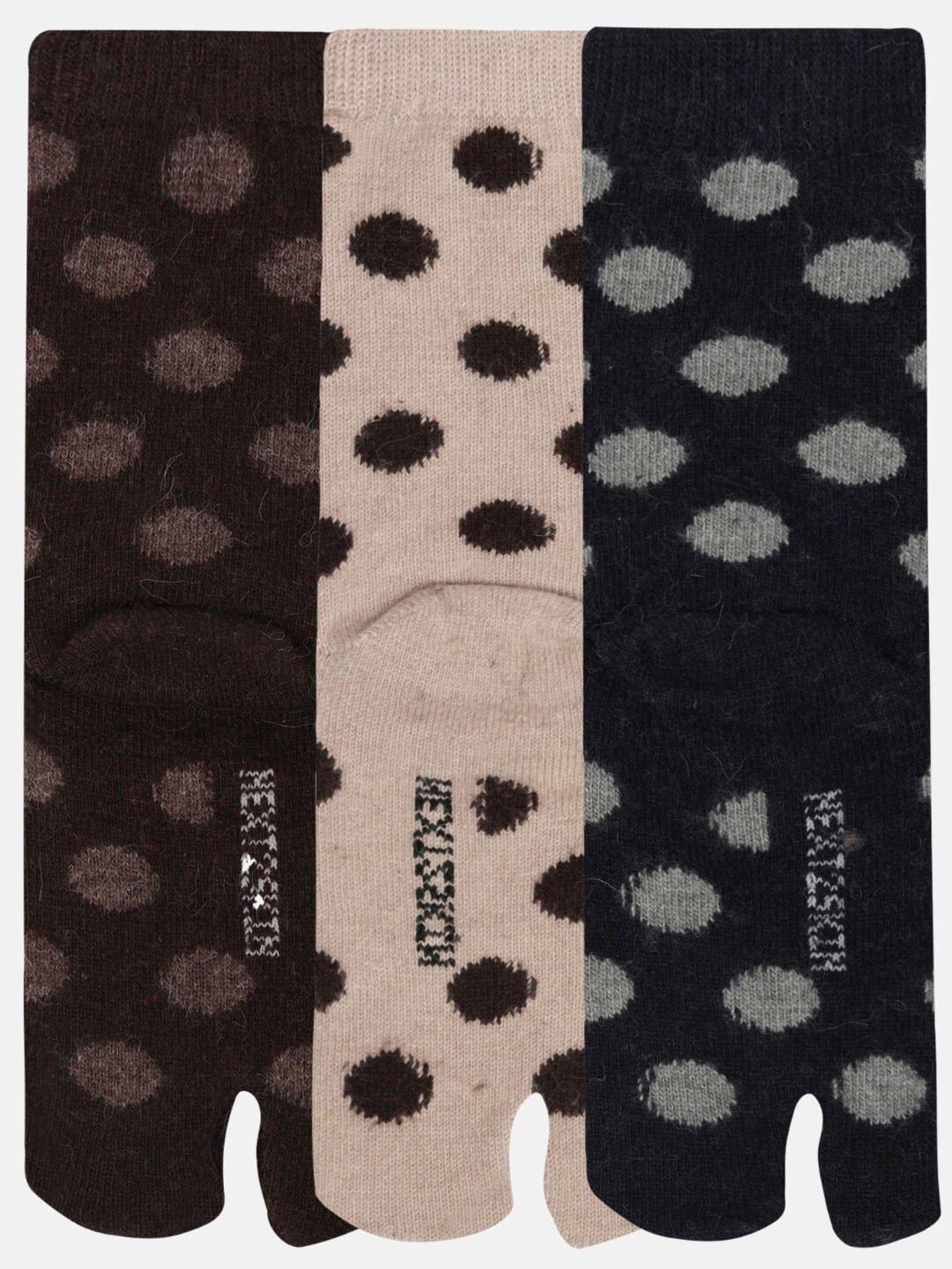 

N2S NEXT2SKIN Women Pack of 3 Navy Blue Ankle Length Thumb Socks