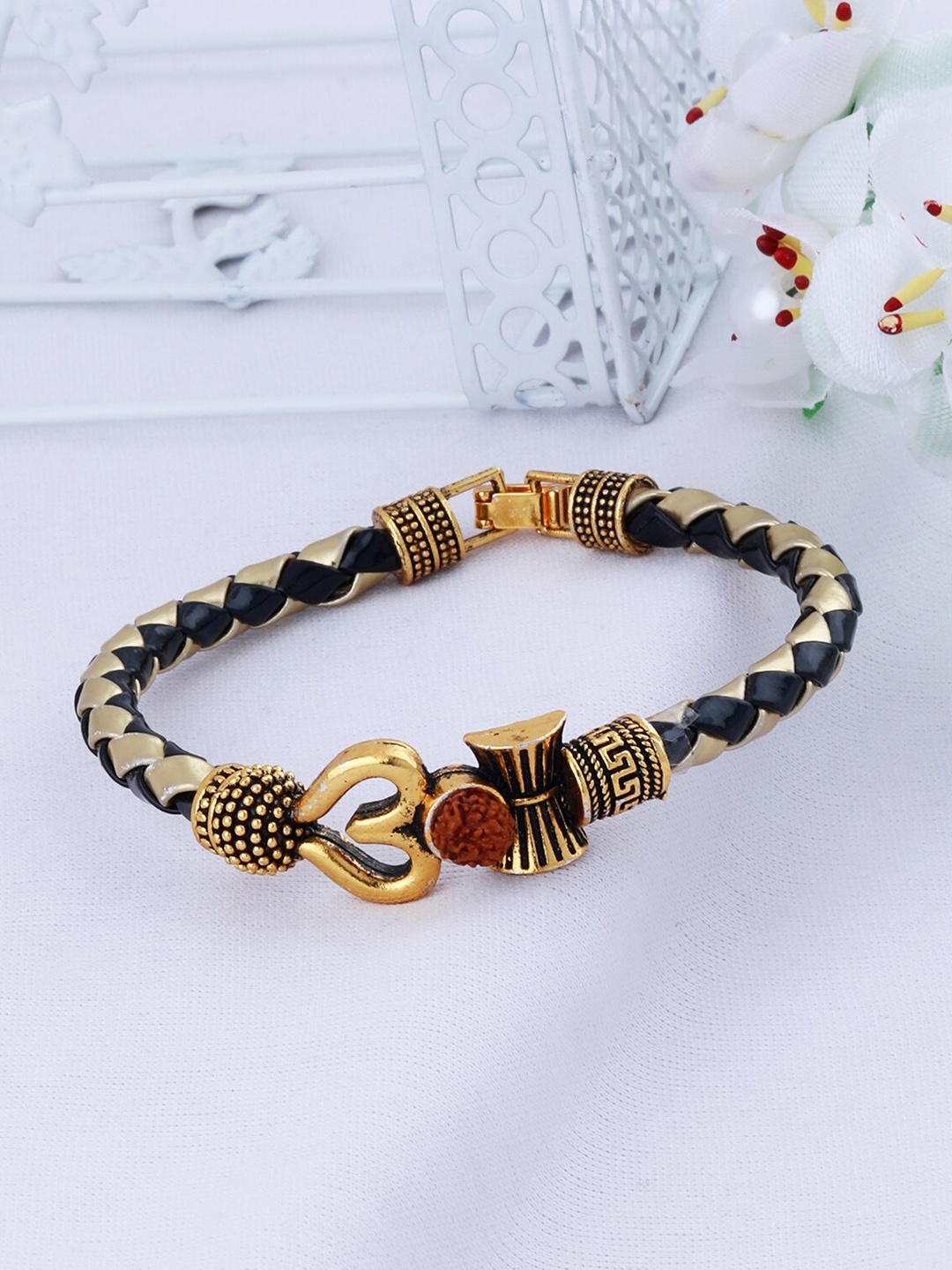 

Silver Shine Unisex Black Bracelet
