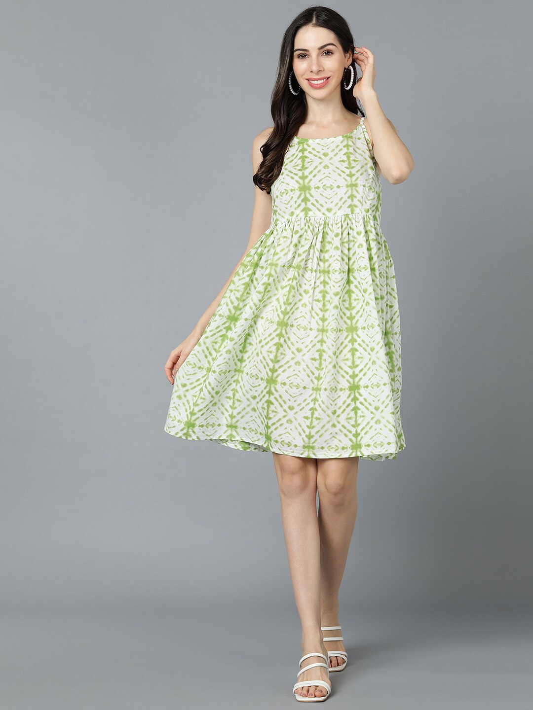 

AHIKA White Floral Dress