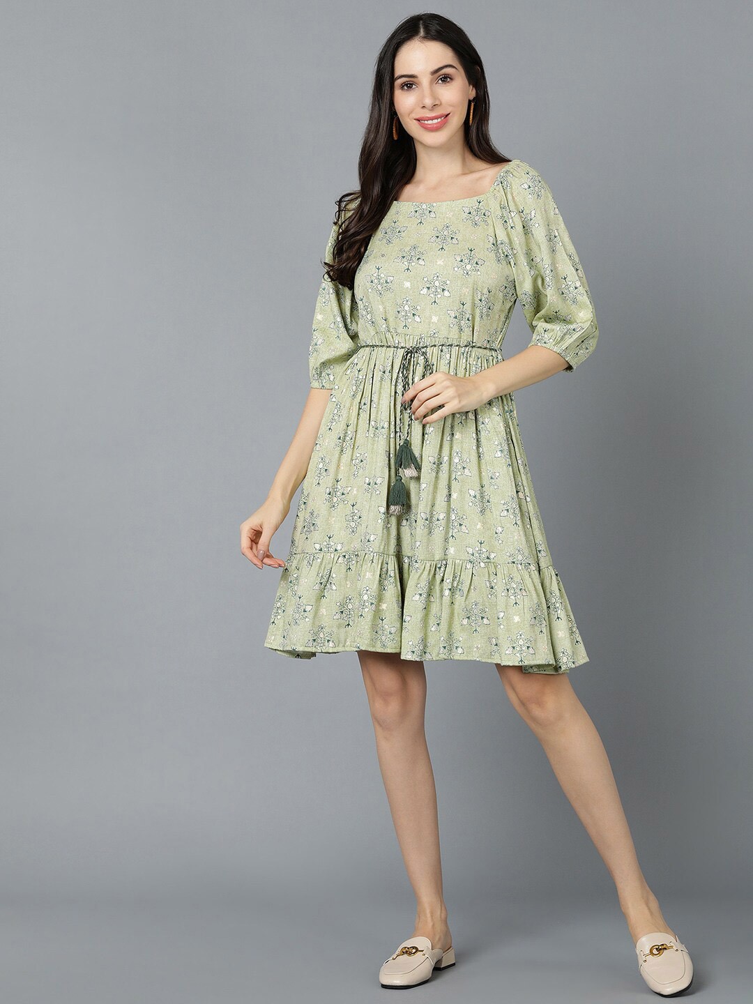 

AHIKA Green Floral Dress