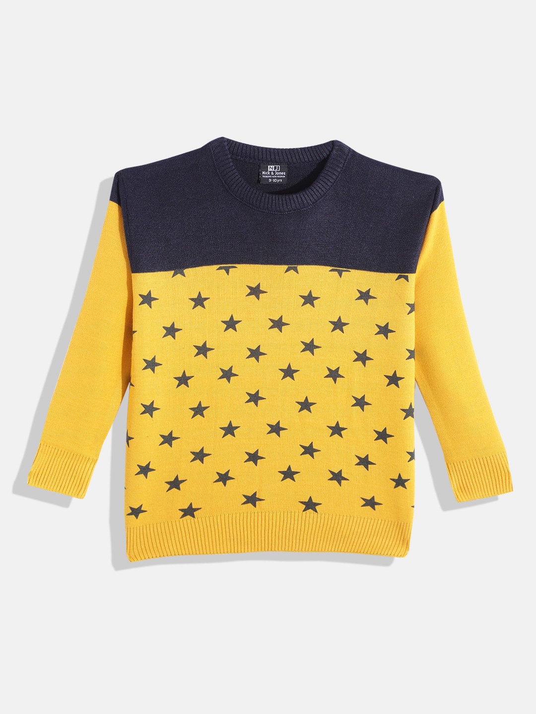 

Nick and Jones Girls Acrylic Striped Pullover, Yellow