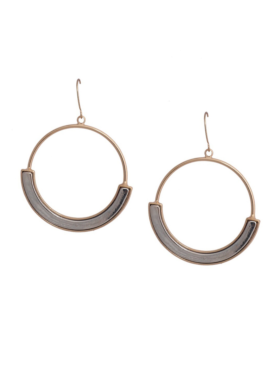 

Mali Fionna Gold-Toned Contemporary Drop Earrings