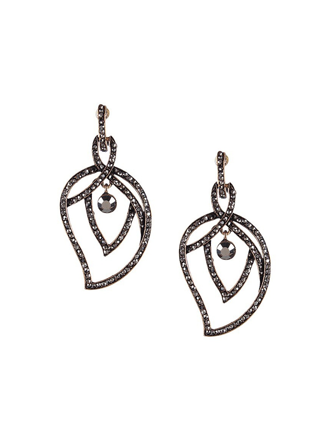

Mali Fionna Gold-Toned Contemporary Drop Earrings