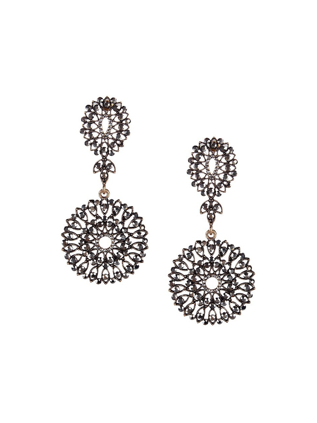 

Mali Fionna Gold-Toned Contemporary Drop Earrings