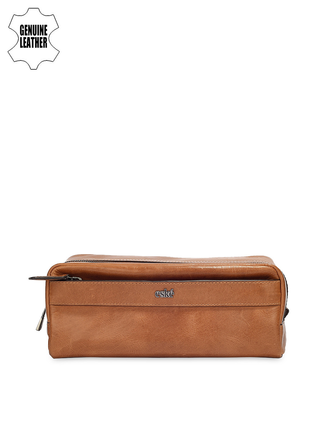 

Eske Women Tan Brown Leather Travel Pouch