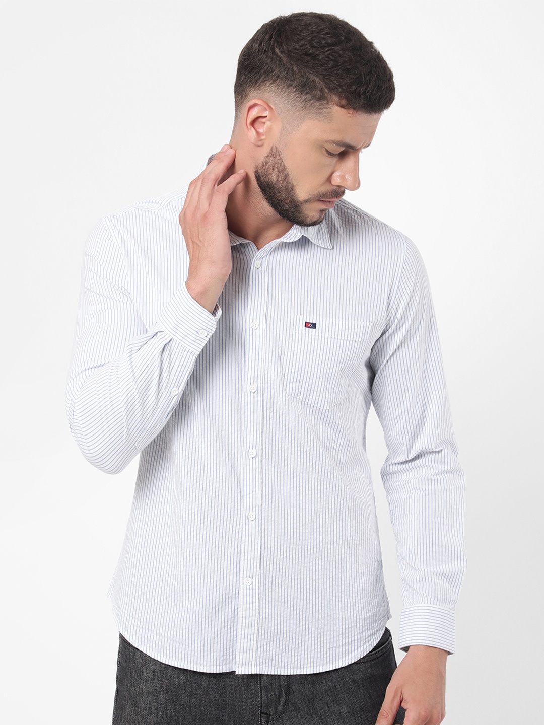 

AD By Arvind Men Multicoloured Slim Fit Casual Shirt, Multi