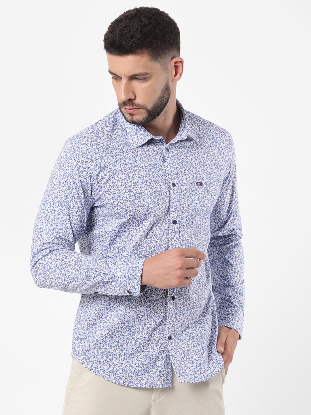 

AD By Arvind Men Multicoloured Slim Fit Floral Printed Casual Shirt, Multi