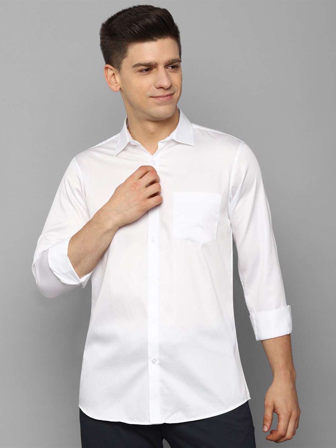 

Allen Solly Men White Slim Fit Casual Shirt