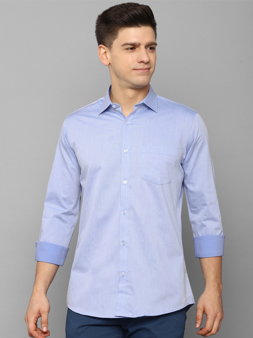 

Allen Solly Men Blue Slim Fit Casual Shirt