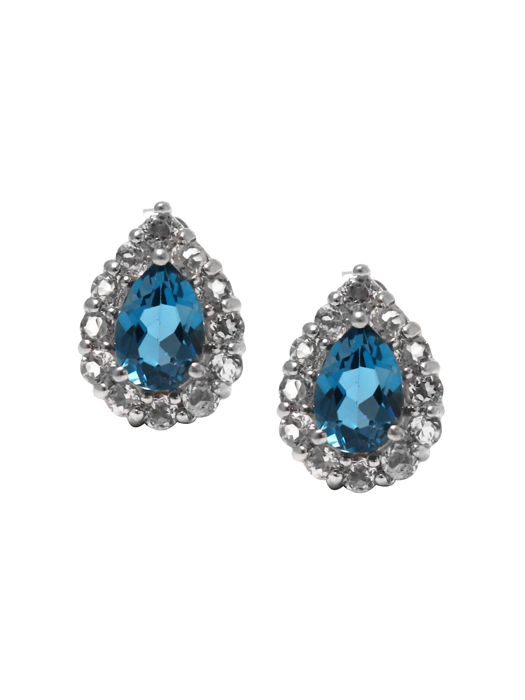 

HIFLYER JEWELS Blue Contemporary Studs Earrings