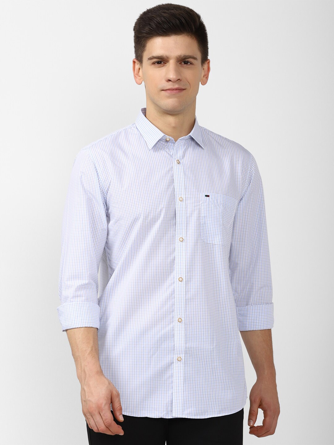 

Peter England Casuals Men Blue Slim Fit Printed Casual Shirt