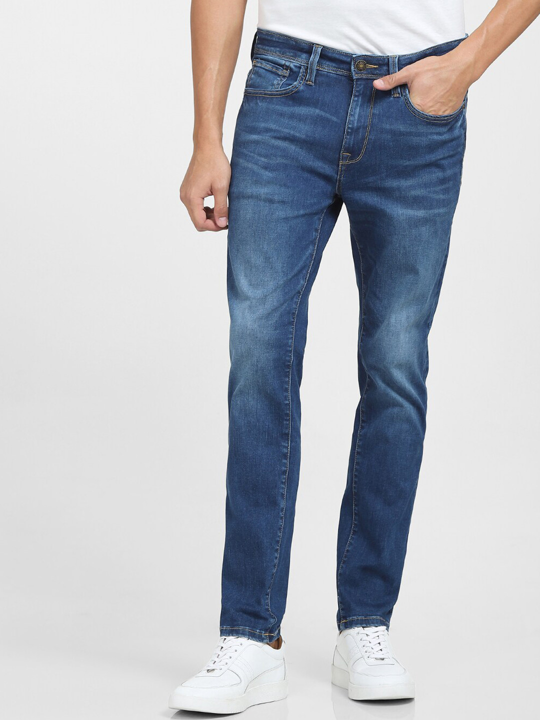 

SELECTED Men Blue Slim Fit Stretchable Jeans